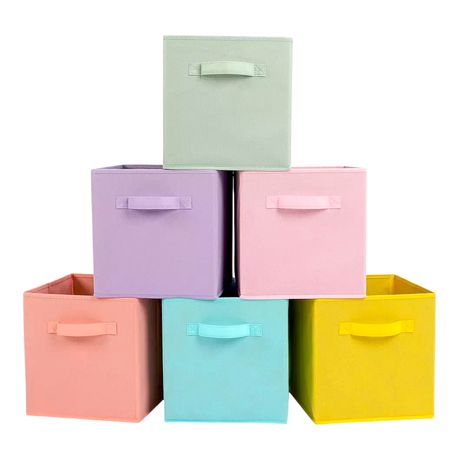 Creative Deco Set Of 6 Storage Boxes – Collapsible – Colour Coded, Shop  Today. Get it Tomorrow!