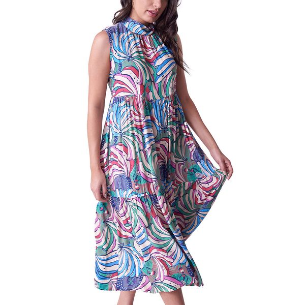 Holmes Bros Ladies Tiered Dress Bananarama Yellow