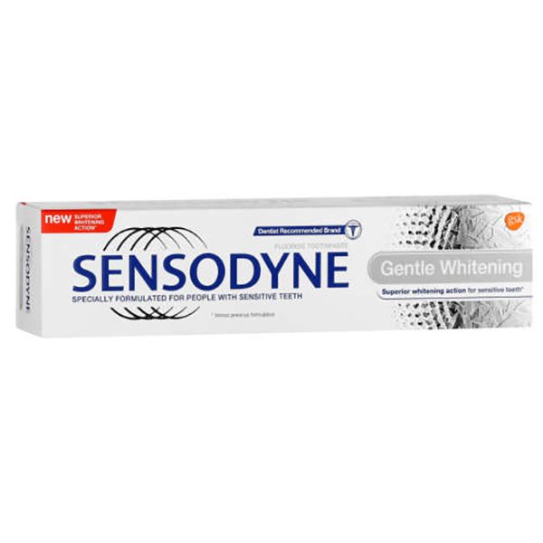 Sensodyne Fluoride Toothpaste Gentle Whitening (2 x 75ml tubes)