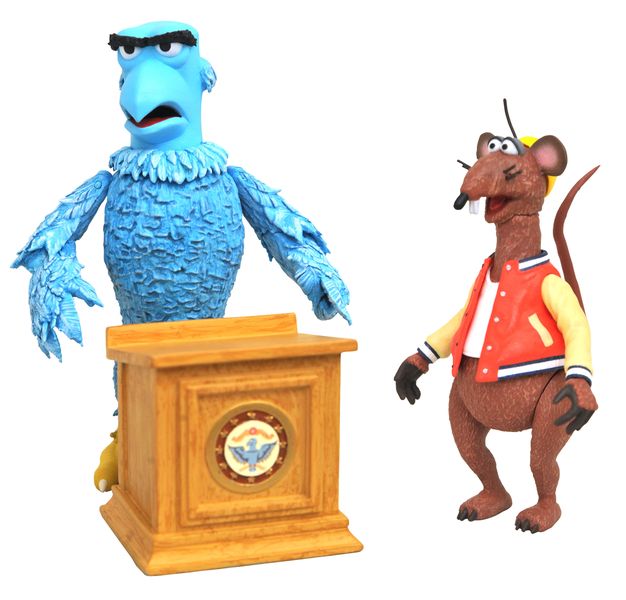 Muppets Sam The Eagle &amp; Rizzo The Rat DLX Figure Set