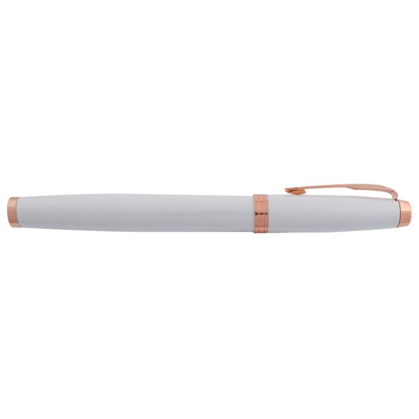Marco Copper Crest Roller Ball Pen [White]