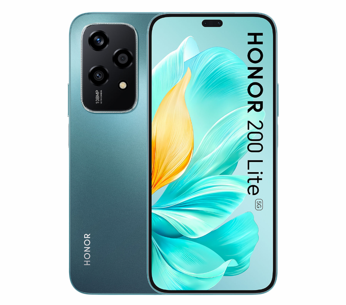 Honor 200 Lite 5G Dual Sim 256GB - Cyan Lake