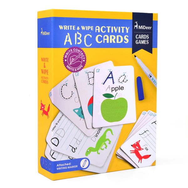 Mideer Write &amp; Wipe Alphabet Activity Cards