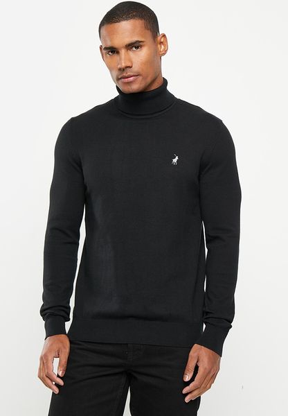 Polo - Mens Long Sleeve Polo Neck/Roll Neck