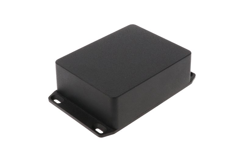 1590BBSFLBK Diecast Aluminium Enclosure Black Flanged Lid 119×94×38mm