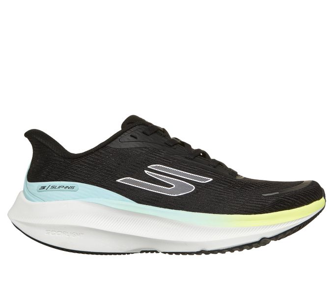 SKECHERS Women's Go Run Pure 5 Road Running Shoes - Black/Yellow/Blue
