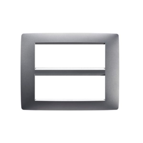 ACDC - Gewiss Milk Titanium Chorus One 2-Gang Cover Plate