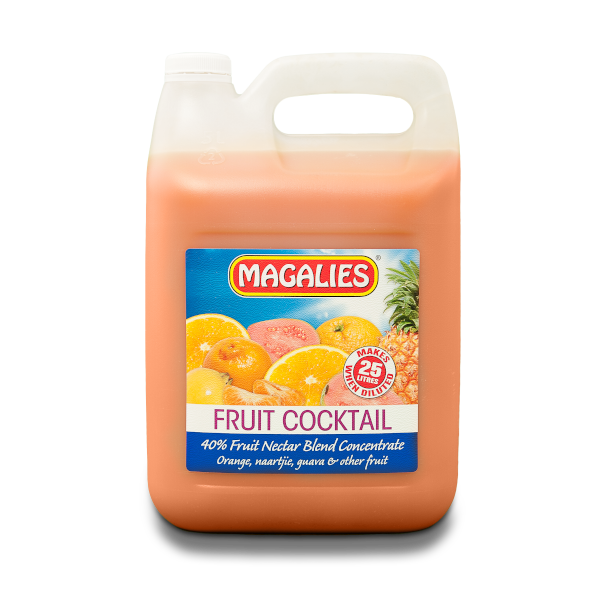 2 x 5Lt Magalies 40% Fruit Cocktail Nectar concentrate