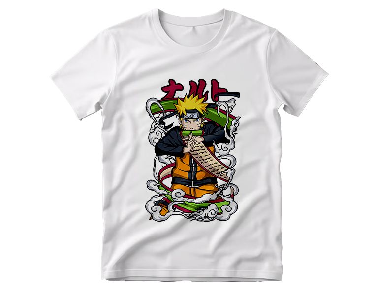Sage Mode Naruto Summoning Scroll Graphic T-Shirt