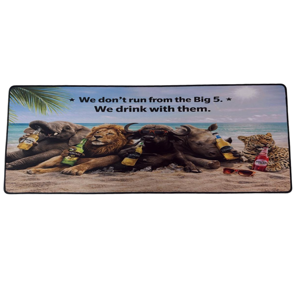 Big Five Drinking Ciders Bar Mat - 80cm x 30cm - Steglio