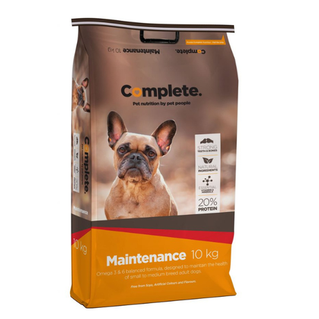 Complete Dog Food Chicken and Rice Maintenance Sml-Med Breed 10Kg
