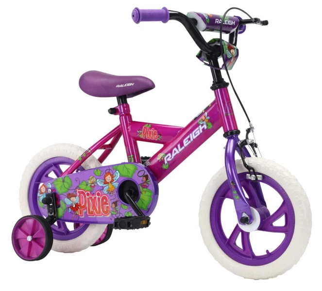 Girls BMX Bicycle with Training Wheels