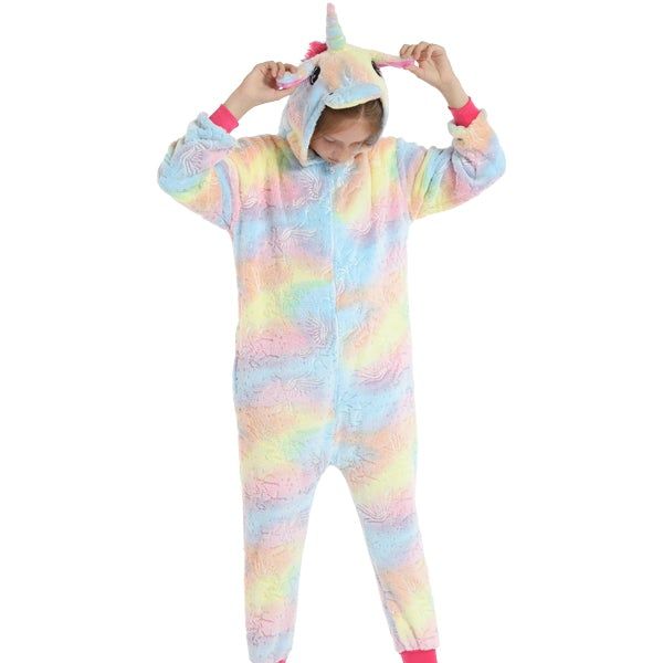 Iconix Kids Pastel Patch Glow In The Dark Unicorn Onesie