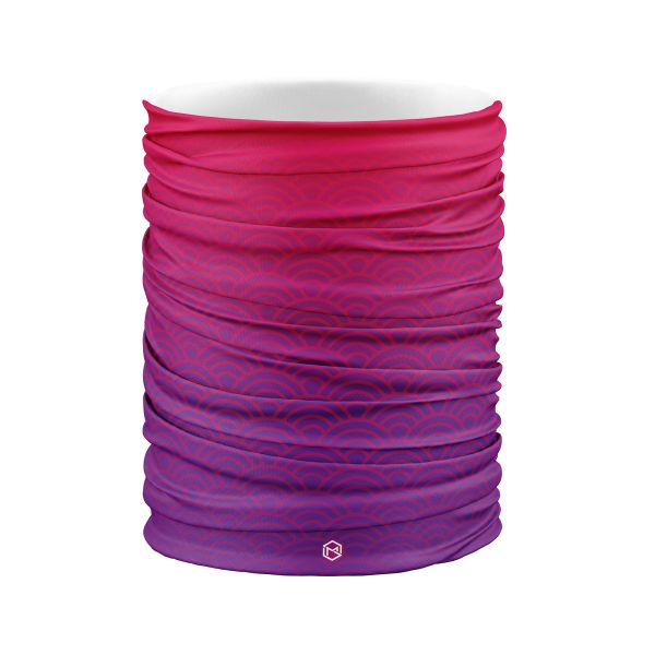 Sophie Moda Ice Cooling Microfiber FUNNel Neckwear and Headwear: Ripple Red