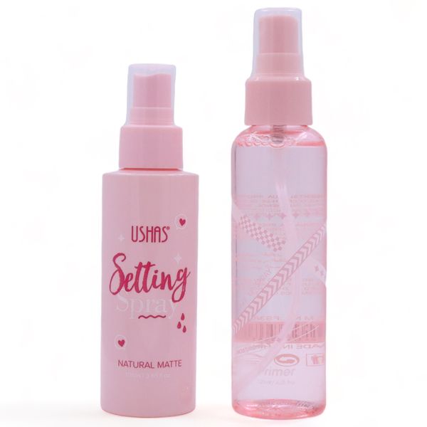 Makeup Primer Spray and Setting Spray Combo Set of 2