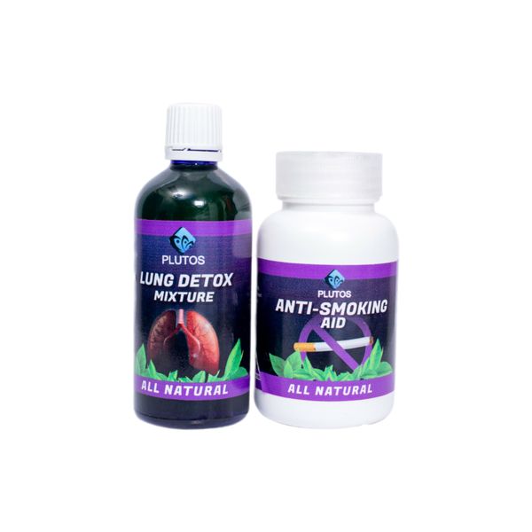 Stop Smoking and Lung Detox Tonic Combo - Fast Quit Method - All Natural