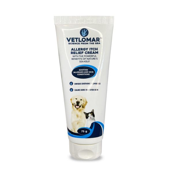 Vetlomar Itch Relief Cream - Gentle Soothing Care for Dry, Itchy Pet Skin
