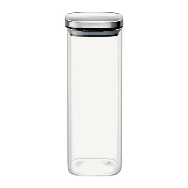 Contemporary Square Glass Canister