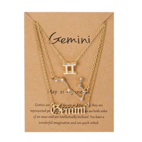 Zodiac necklace gemini new arrivals