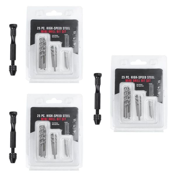 Hand Twist Drill Bits Set With 25Pcs 0 3Mm To 3 0Mm Micro-Drill Bits