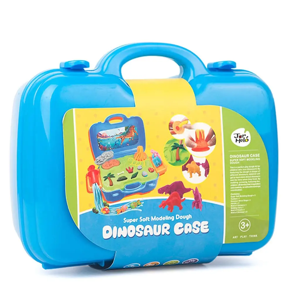 Jar Meló - Modeling Dough Art Kit: Soft &amp; Safe Dough with Dinosaur Moulds