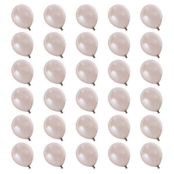 Metallic Silver Helium Balloons 30Pc image