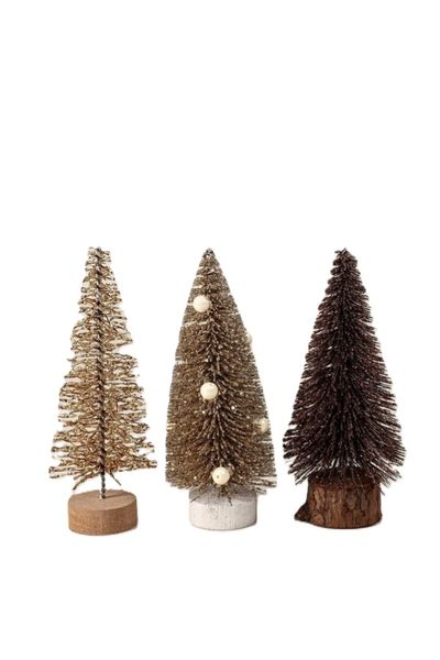 3 Pack Brush Festive Trees, 57cm