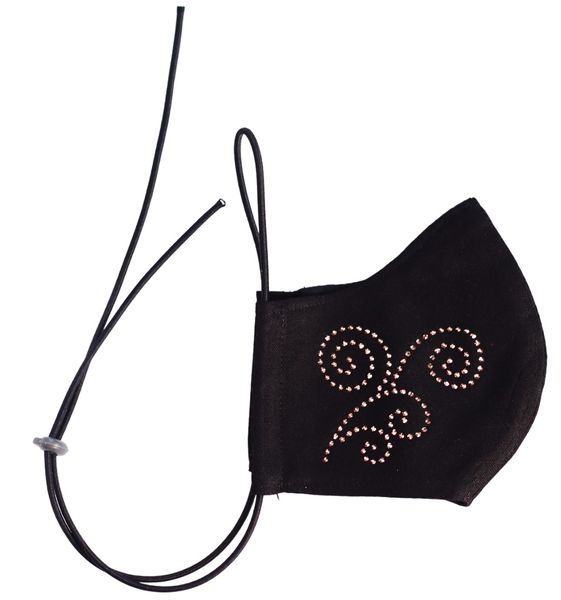 Crystalize Fleur 3 Ply reusable mask with Swarovski Crystals