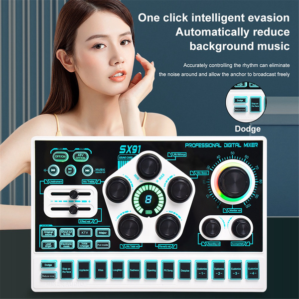 Sx91 Sound Card Usb Sound Mixer