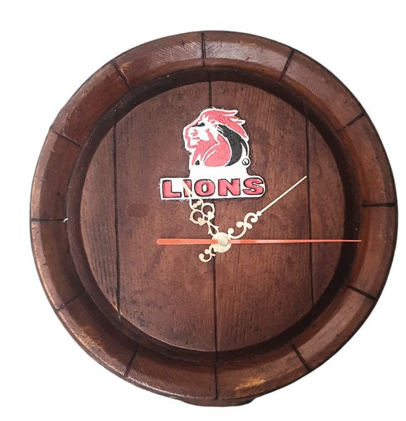 Lions Rugby Wall Mount Clock