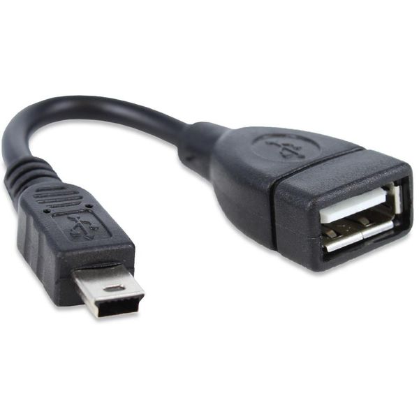 ZF USB Female to USB Mini Male OTG Data Adapter Cable