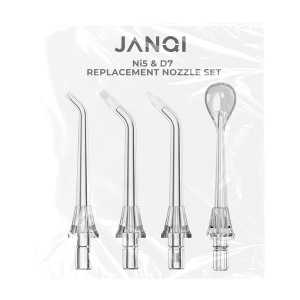 JANQI Ni5 &amp; D7 Water Flosser Replacement Nozzle Set
