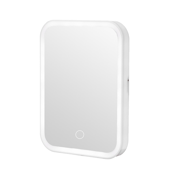 Rounded Rectangle LED Makeup Mirror Fuji White