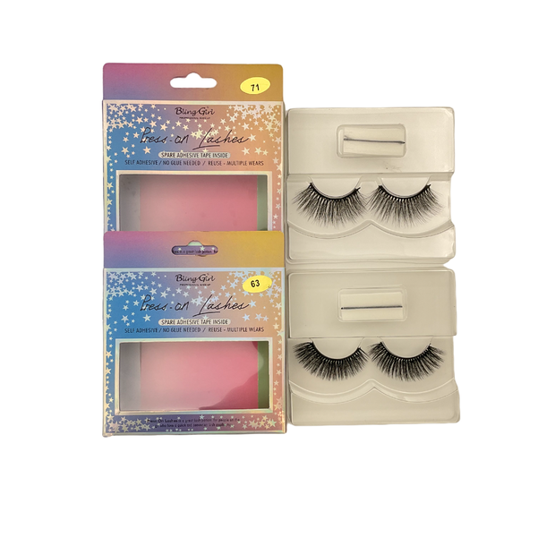 Bling Girl Self Adhesive Quick Press on eyelash 2 Pairs #38 &amp; #34