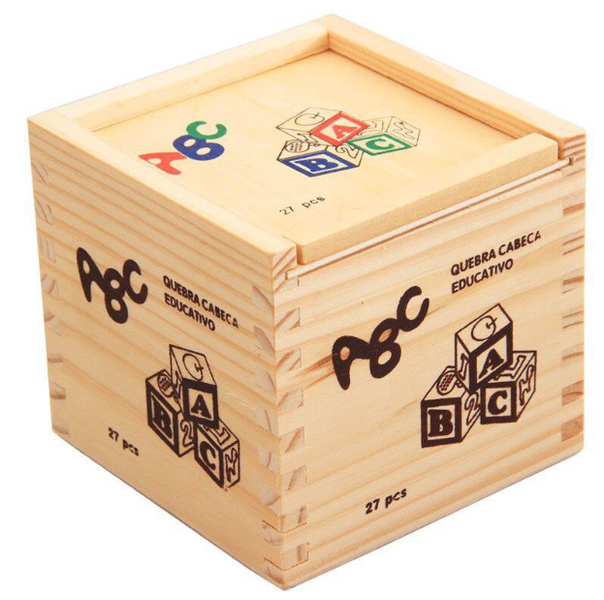 27 Piece ABC Wooden Alphabet Blocks-Educational