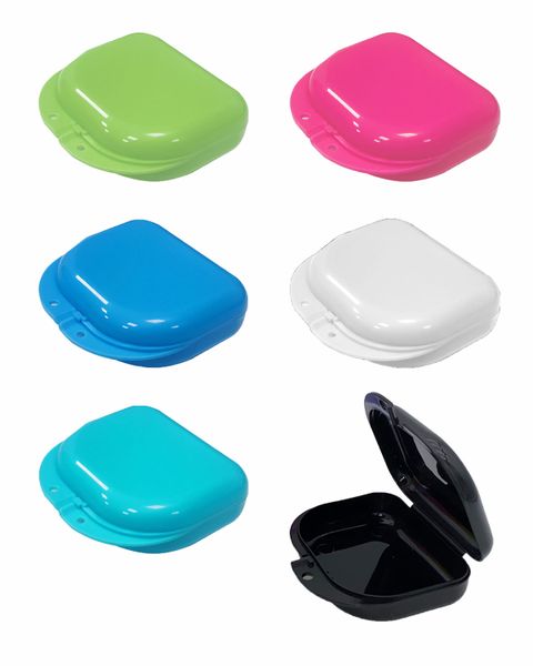 6 Denture Cases Retainer Case with Vent Holes