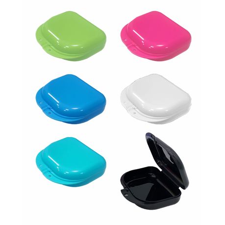 6 Denture Cases Retainer Case with Vent Holes Image