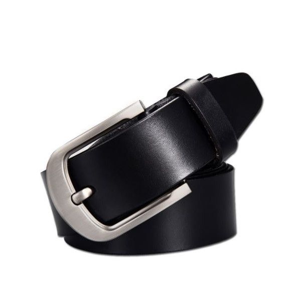 Olive Tree - Genuine Leather Belt Style B - Black