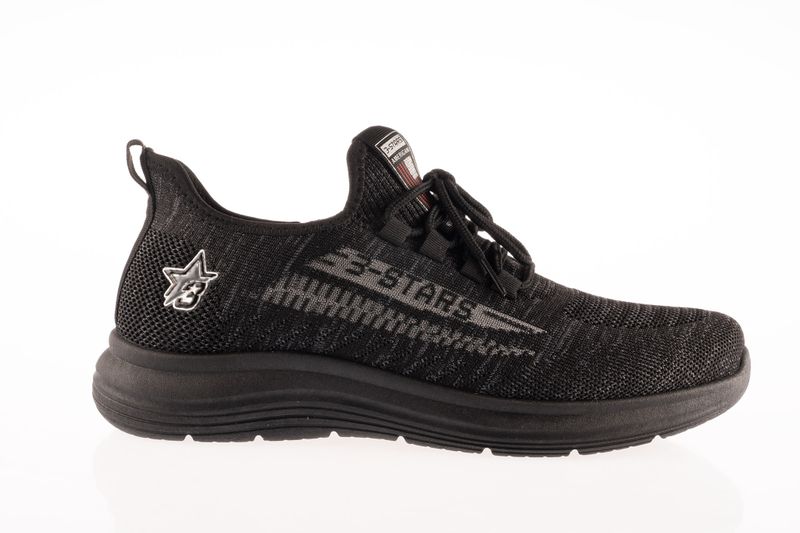 3-Stars Men’s Orlando Active Sneakers - Black