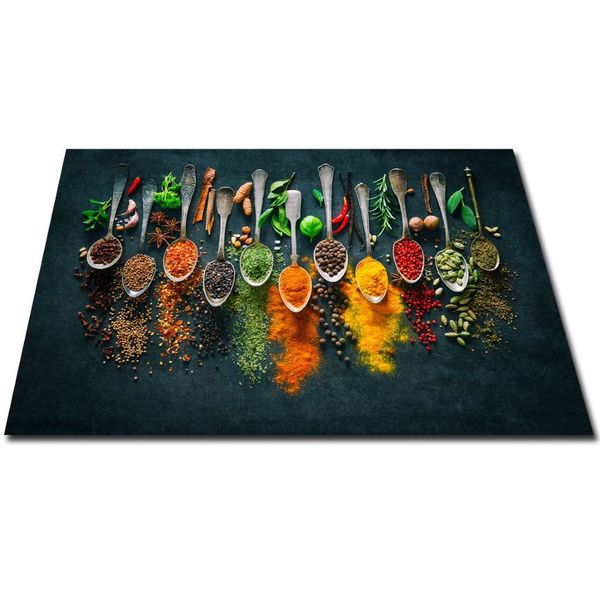 Papillon Square Induction Cooktop Protector - Spices on Spoons