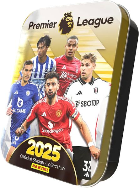 Panini Premier League 2025 Soccer Sticker Collection Tin
