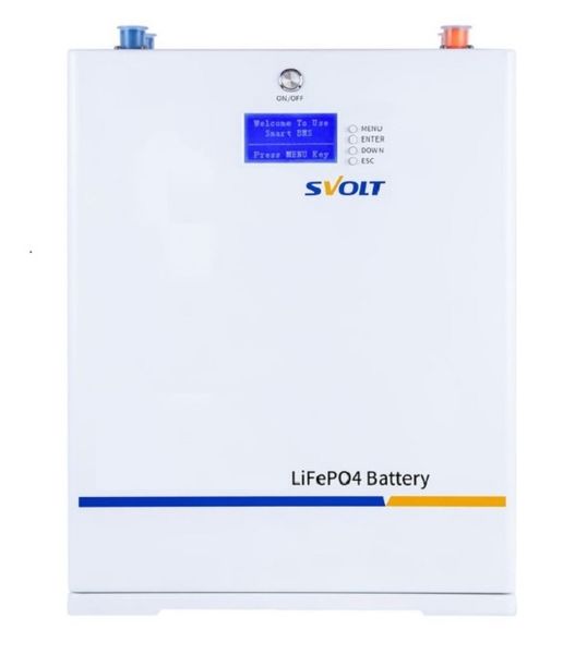 SVolt 51.2V 106AH 5,4kWh Lithium Ion Battery - Wall Mount