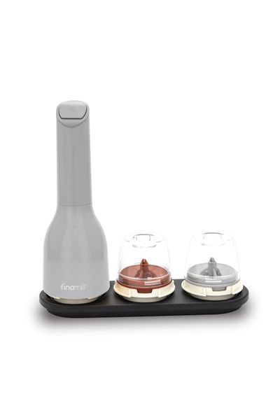 FinaMill Battery Operated Spice Grinder with Two Pro Plus Pods - Stone