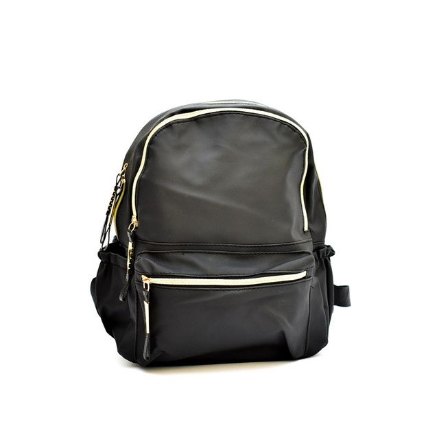 Small Black Golden Zipper Backpack | Shop Today. Get it Tomorrow ...