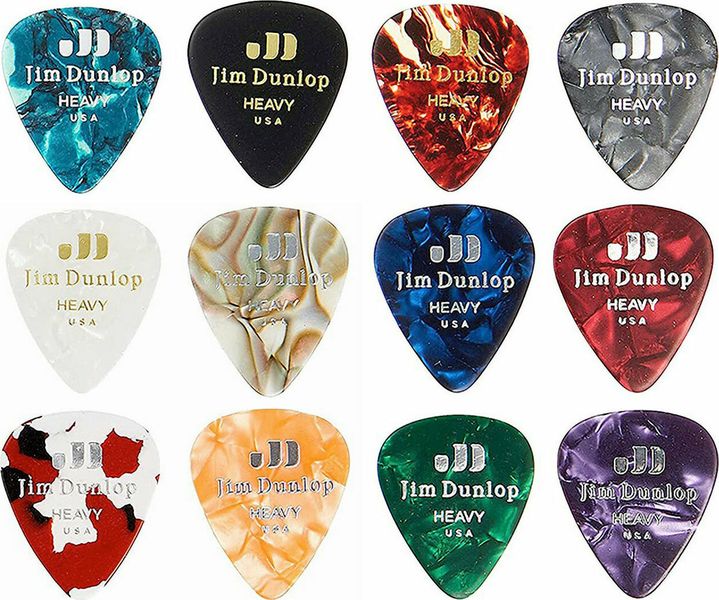 Dunlop Celluloid Variety Heavy Guitar Picks