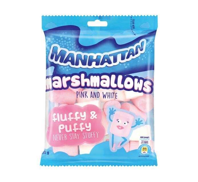 Manhattan Pink And White Marshmallows 50g 12s 4 Pack Buy Online in