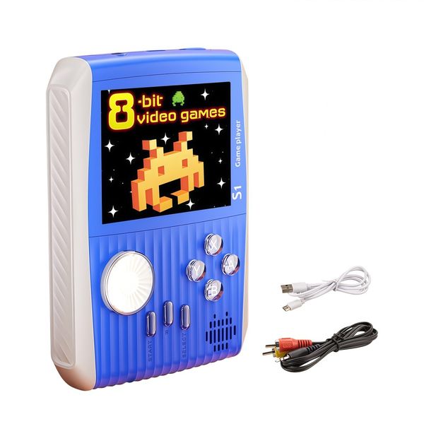 Kids Mini Handheld Retro Game Console With 666 Classic Games, 3" Screen