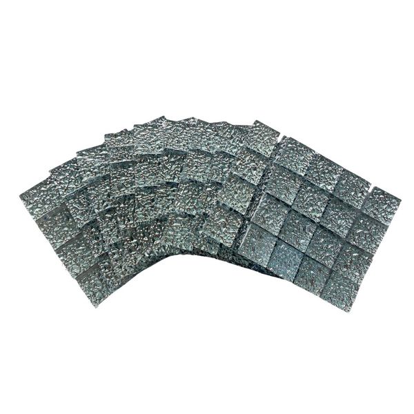 Mosaic Tiles Silver Rain 23x23mm(small tiles for crafting)