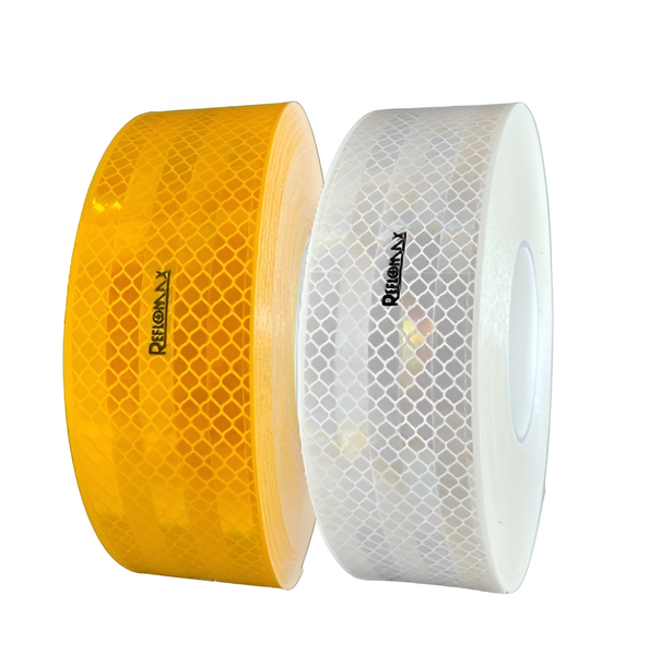 Reflomax R104 Reflective Conspicuity Tape Yellow + White 50mm X 50m
