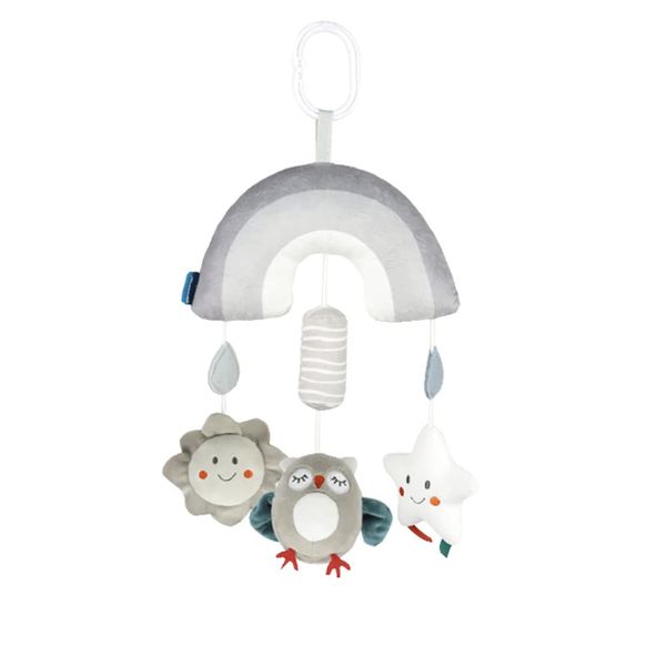 Early Development Hanging Musical Crib/ Stroller Mobile- Rainbow and Owl